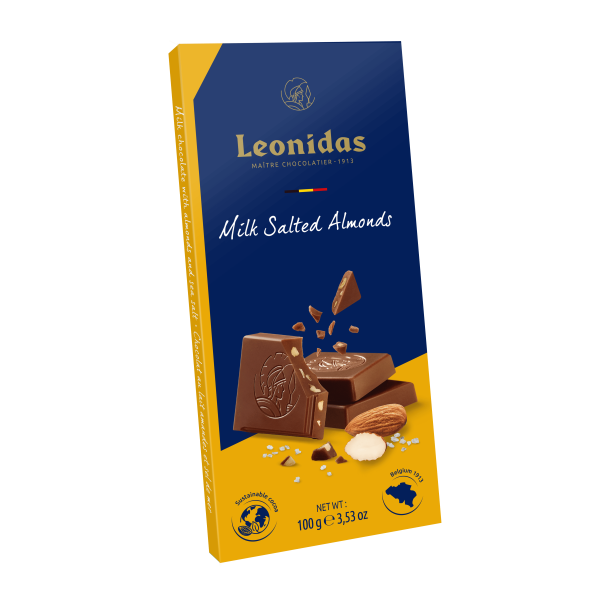 Tablette chocolat au lait - Éclats d'amande